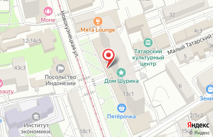 Магазин профессиональной косметики Галерея косметики на Новокузнецкой улице на карте