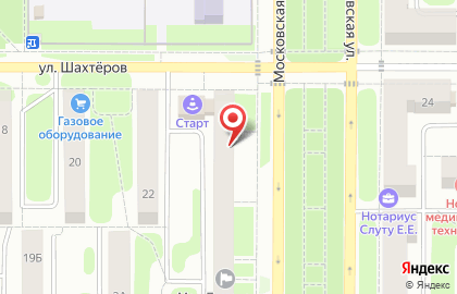 Учебно-методический центр по ГО и ЧС Тульской области на Московской улице на карте