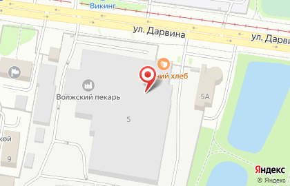 Горячий хлеб на улице Дарвина на карте