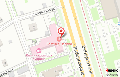 Многопрофильная клиника Балтмед Озерки на карте