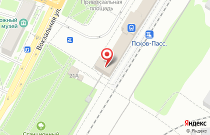 Банкомат АК БАРС БАНК на Вокзальной улице на карте