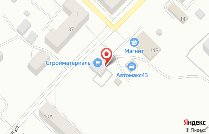 Магазин строительных материалов в Кирове на карте