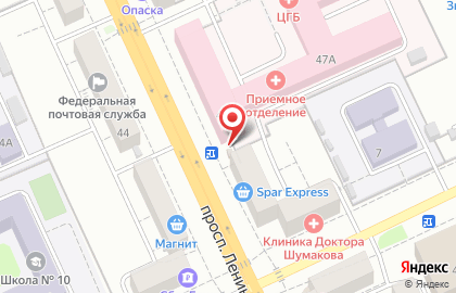 Комсомольский молочный комбинат на проспекте Ленина на карте