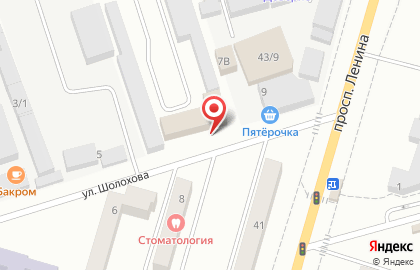 Киоск фастфудной продукции Вкус востока на улице Шолохова на карте