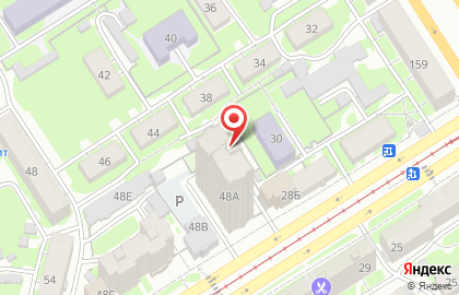 Автостоянка в Барнауле на карте