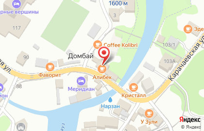 Кафе Алибек на Карачаевской улице на карте