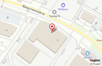 Склад индивидуального хранения Мобиус в Транспортном проезде на карте