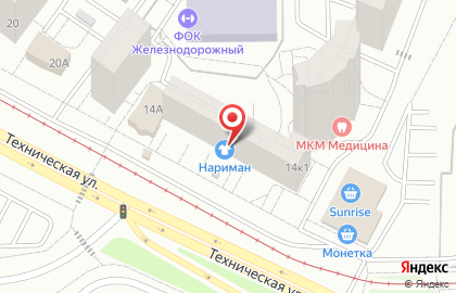 Парикмахерская Просто Стрижка в Железнодорожном районе на карте