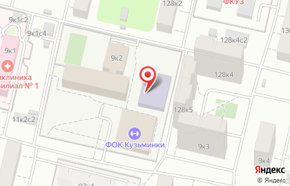 Кузьминки на Есенинском бульваре на карте