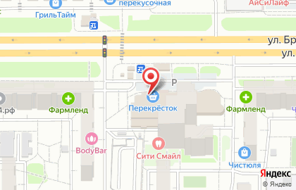 Магазин тканей и фурнитуры на улице Братьев Кашириных на карте