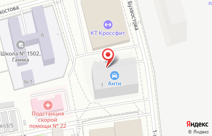 Гаражный кооператив г. Москвы на карте