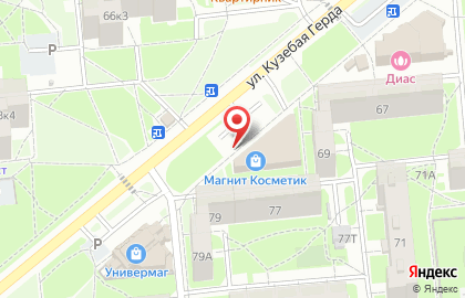 Супермаркет Магнит в Ижевске на карте