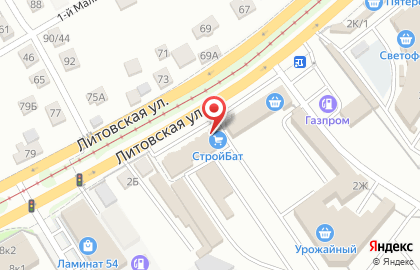 Магазин Стройбат на Литовской улице на карте