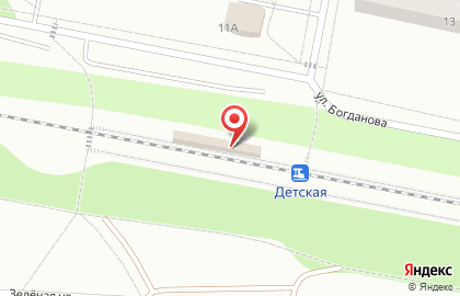 Детская, железнодорожная станция на карте