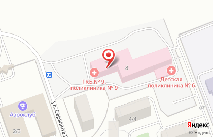 Городская поликлиника №9 Городская больница №9 на карте