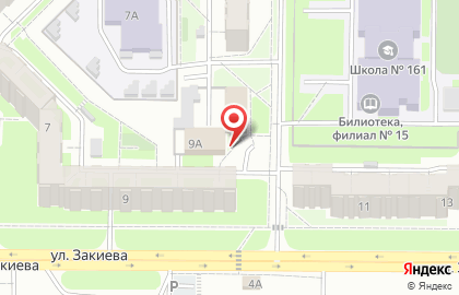 ОАО Банкомат, АКБ Абсолют Банк на улице Закиева на карте