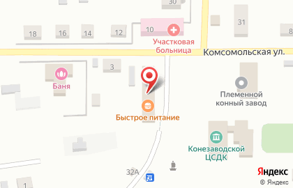 Продуктовый магазин в Омске на карте