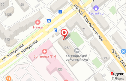 Судебный участок мирового судьи Октябрьского района Самарской области на карте