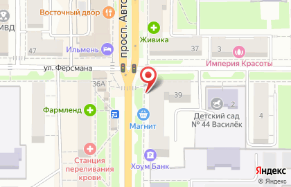 Туристическое агентство Чемодан Путешествий на проспекте Автозаводцев на карте