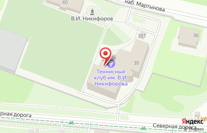 Петербургский теннисный клуб им. В.И. Никифорова на карте