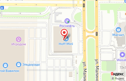 Магазин мебели Фабрика Москва на улице Малиновского на карте