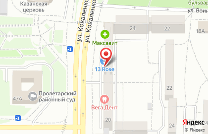 Аптека Озерки на улице Коваленко на карте