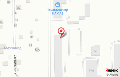 Автотехцентр по продаже и обслуживанию автомобилей КАМАЗ КАМАЗ центр на улице Толстого на карте