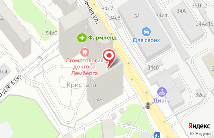 Винный супермаркет Ароматный мир в Левобережном районе на карте