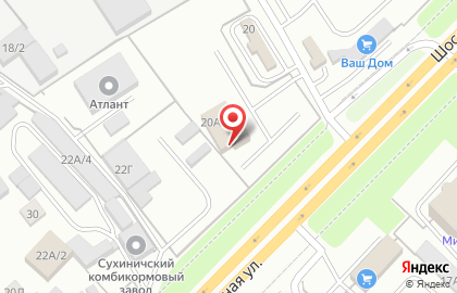 Строительная компания Стройстандарт на Шоссейной улице на карте