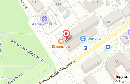 Банкомат Банк УРАЛСИБ, филиал в г. Петрозаводске на мосту Александра Невского , 30 на карте