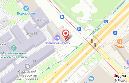 Общежитие СГАУ в Октябрьском районе на карте