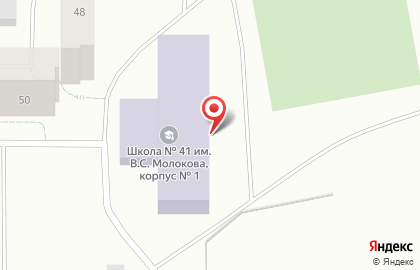 Средняя школа №41 в Центральном районе на карте