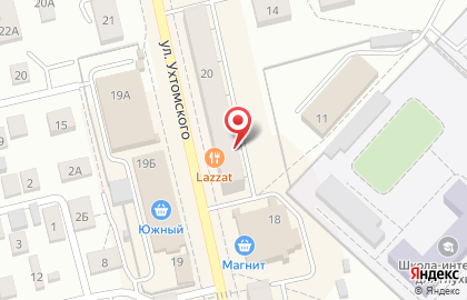 Пекарня Булкихауз на улице Ухтомского на карте
