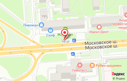 Магазин цветов на Московском шоссе, 191а на карте