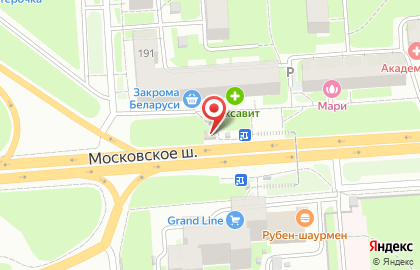 Магазин цветов на Московском шоссе, 191а на карте