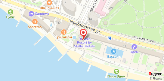 Клиника косметологии и лазерной эпиляции Gladis на Черноморской улице на карте