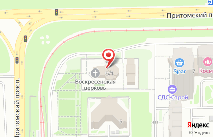 Храм прихода Воскресения Христова на карте