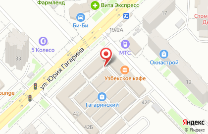 Магазин молока Белое облако на улице Юрия Гагарина на карте