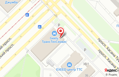 Кузовной центр ТрансТехСервис на проспекте Хасана Туфана на карте