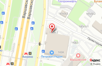 Магазин оптики Пенснэ Оптик на метро Аннино на карте