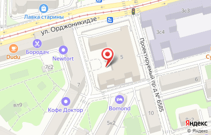 Ремонт ноутбуков Ленинский проспект на улице Орджоникидзе на карте