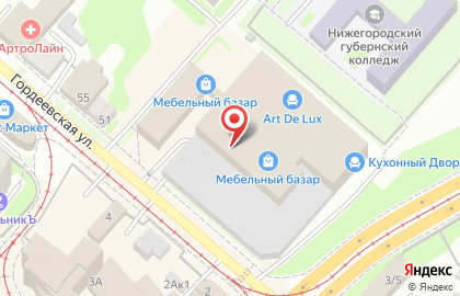 Торговая компания Зодчий на Гордеевской улице на карте