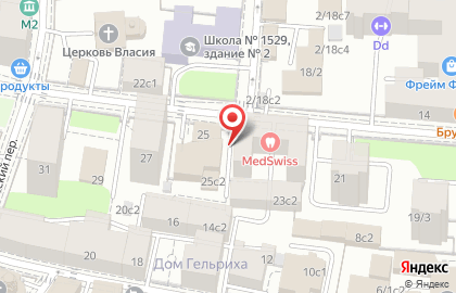 ТЦ Волна в Гагаринском переулке на карте