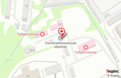 Храм святого Пантелеймона в Октябрьском округе на карте