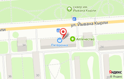 Фея на улице Йывана Кырли на карте