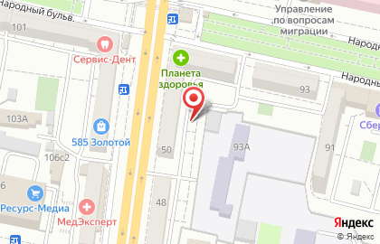 БелГУ, Белгородский государственный университет на карте