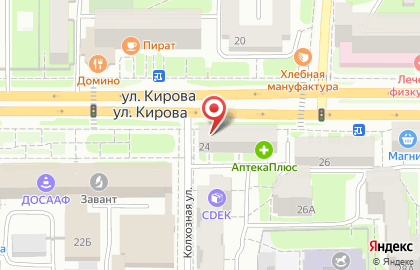 Магазин напитков Бочонок на улице Кирова на карте