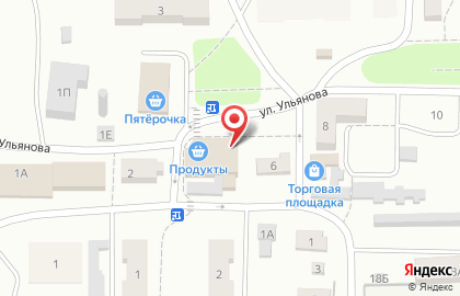 Салон красоты Грация на улице Ульянова на карте