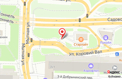 Сервисный центр Московский паркинг на улице Коровий Вал на карте