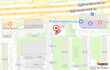 Шиномонтажная мастерская ВИАЛ-авто на метро Щёлковская на карте